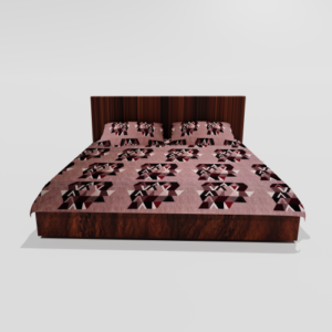 Glace Cotton Double Flat Bedsheet With 2 Pillow Covers (Purple) 14