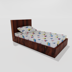 Glace Cotton Single Elastic Fitted Bedsheet With 1 Pillow Cover (White) 11