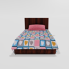 Glace Cotton‎ Single Flat Bed Sheet With 1 Pillow Cover (Pink) 12