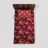 Glace Cotton‎ Single Flat Bed Sheet With 1 Pillow Cover (Red)