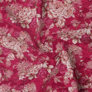 Elastic Fitted King Size Double Bed Sheets With 2 Pillow Covers (Red)