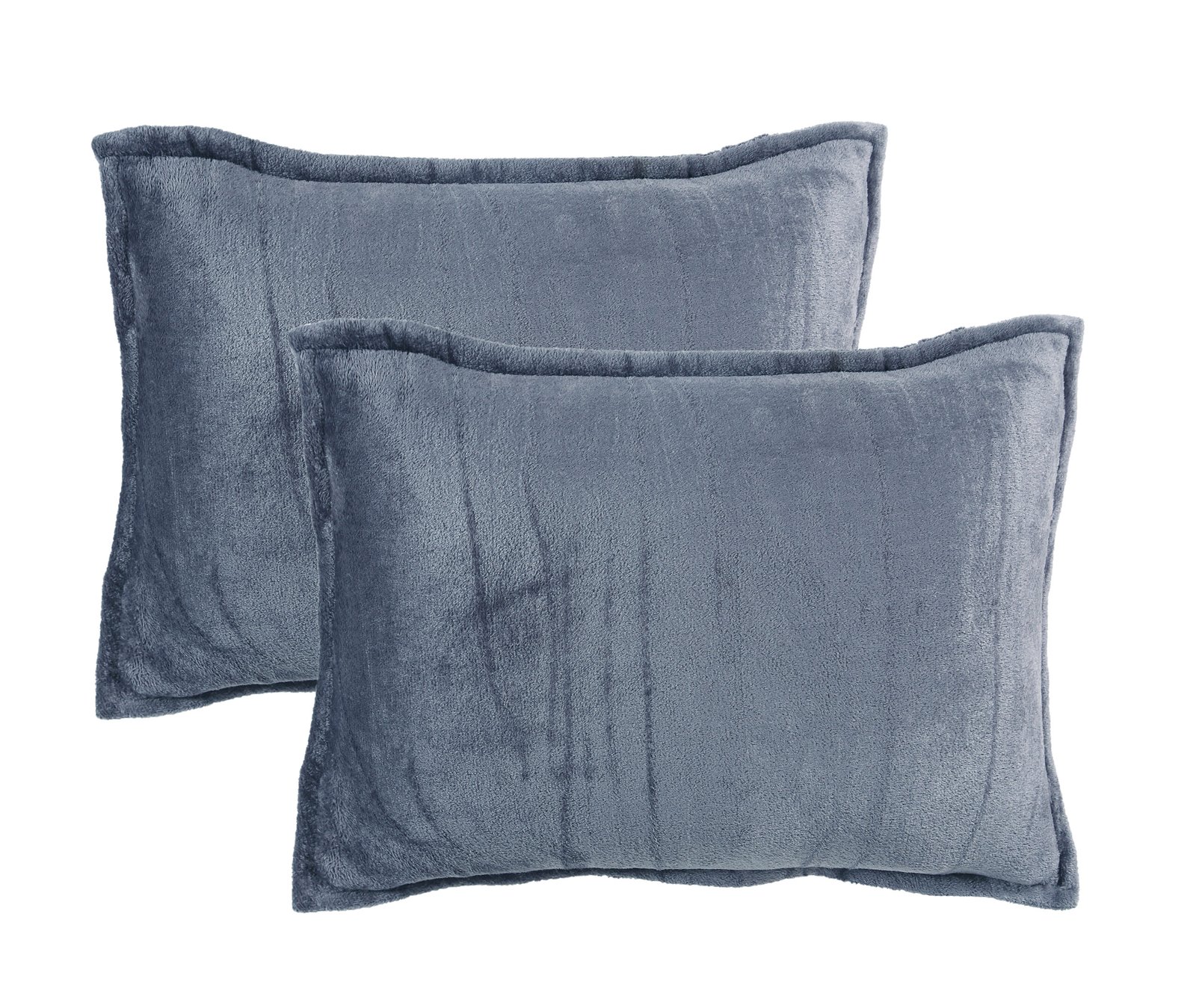 Winter Warm King Size Flat Double Bedsheet With 2 Pillow Cover (Grey)