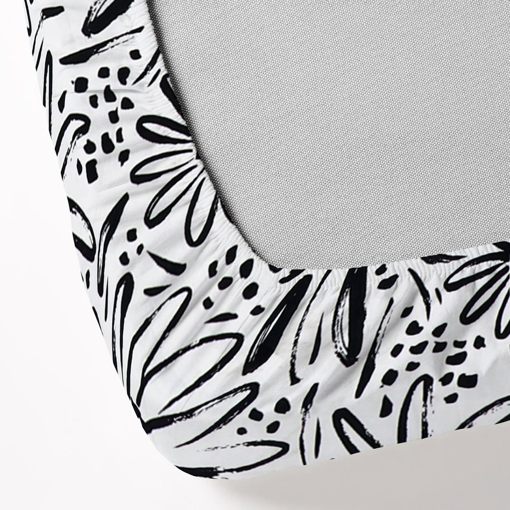 Elastic Fitted King Size Double Bedsheet With 2 Pillow Covers (Cream)