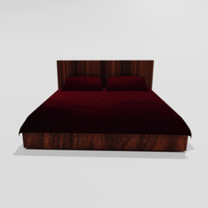 Glace Cotton Double Flat Bedsheet With 2 Pillow Covers (Wine)