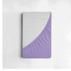 Glace Cotton Single Elastic Fitted Bedsheets With 1 Pillow Cover (Purple)