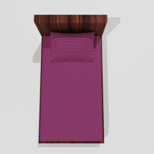 Glace Cotton Single Elastic Fitted Bedsheets With 1 Pillow Cover (Wine)