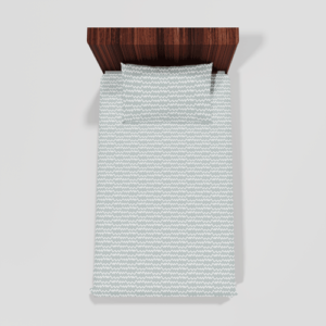 Glace Cotton Single Flat Bed Sheet With 1 Pillow Cover (Cream)