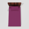 Glace Cotton Single Flat Bed Sheet With 1 Pillow Cover (Wine)