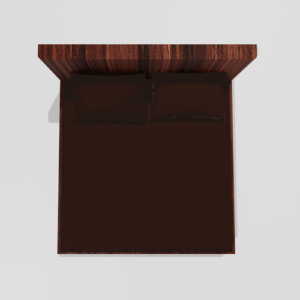 King Size Glace Cotton Elastic Fitted Double Bedsheet With 2 Pillow Covers (Coffee) 1