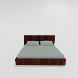 Glace Cotton Elastic Fitted Double Bedsheet With 2 Pillow Covers (Green)