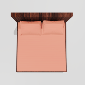 Pure Cotton Elastic Fitted Double Bedsheets With 2 Pillow Covers (Beige)