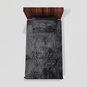 Winter Soft Warm Single Flat Bedsheet With 1 Pillow Cover (Brown) 115