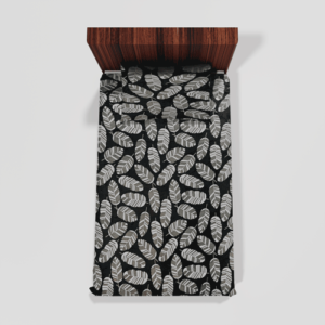 Winter Soft Warm Single Flat Bedsheet With 1 Pillow Cover (Green) 104g