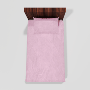 Winter Soft Warm Single Flat Bedsheet With 1 Pillow Cover (Purple)