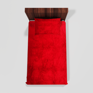 Winter Soft Warm Single Flat Bedsheet With 1 Pillow Cover (Purple) 102