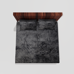 Winter Warm King Size Flat Double Bedsheet With 2 Pillow Cover (Blue) 101 f