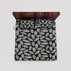 Winter Warm King Size Flat Double Bedsheet With 2 Pillow Cover (Green)