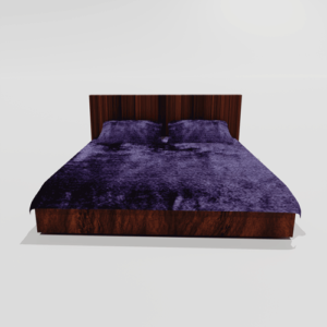 Winter Warm King Size Flat Double Bedsheet With 2 Pillow Covers (Red) 102