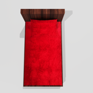 Winter Warm Soft Fitted Single Bedsheet With 1 Pillow Cover (Red) 104