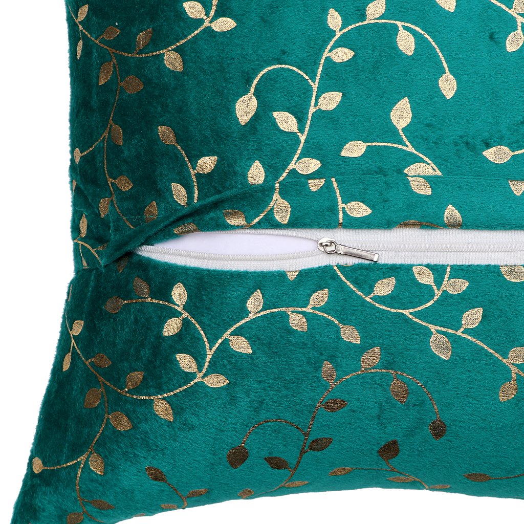 RD TREND Velvet Cushion Covers 16 x 16 inches,Set of 5(Sea Green)