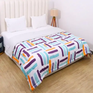 Microfiber-Super-Soft-180-GSM-AC-Comforter-Standard-Size-Double-Bed-Quilt-Purple-Orange-Patti4