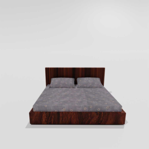 Pure Cotton Elastic Fitted Double Bedsheets With 2 Pillow Covers (Grey) 3 e