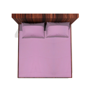 Pure Cotton Elastic Fitted Double Bedsheets With 2 Pillow Covers (Red) 15