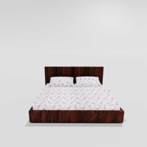 Pure Cotton Elastic Fitted Double Bedsheets With 2 Pillow Covers (White) 5