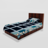 Winter Soft Warm Single Flat Bedsheet With 1 Pillow Cover (Blue Box)
