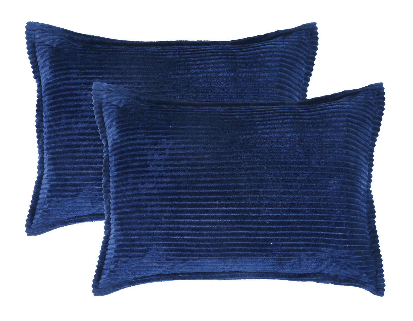 Winter Warm King Size Flat Double Bedsheet With 2 Pillow Cover (Blue)