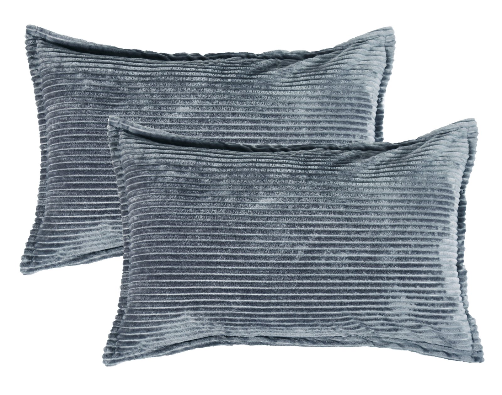 Winter Warm King Size Flat Double Bedsheet With 2 Pillow Cover (Grey)