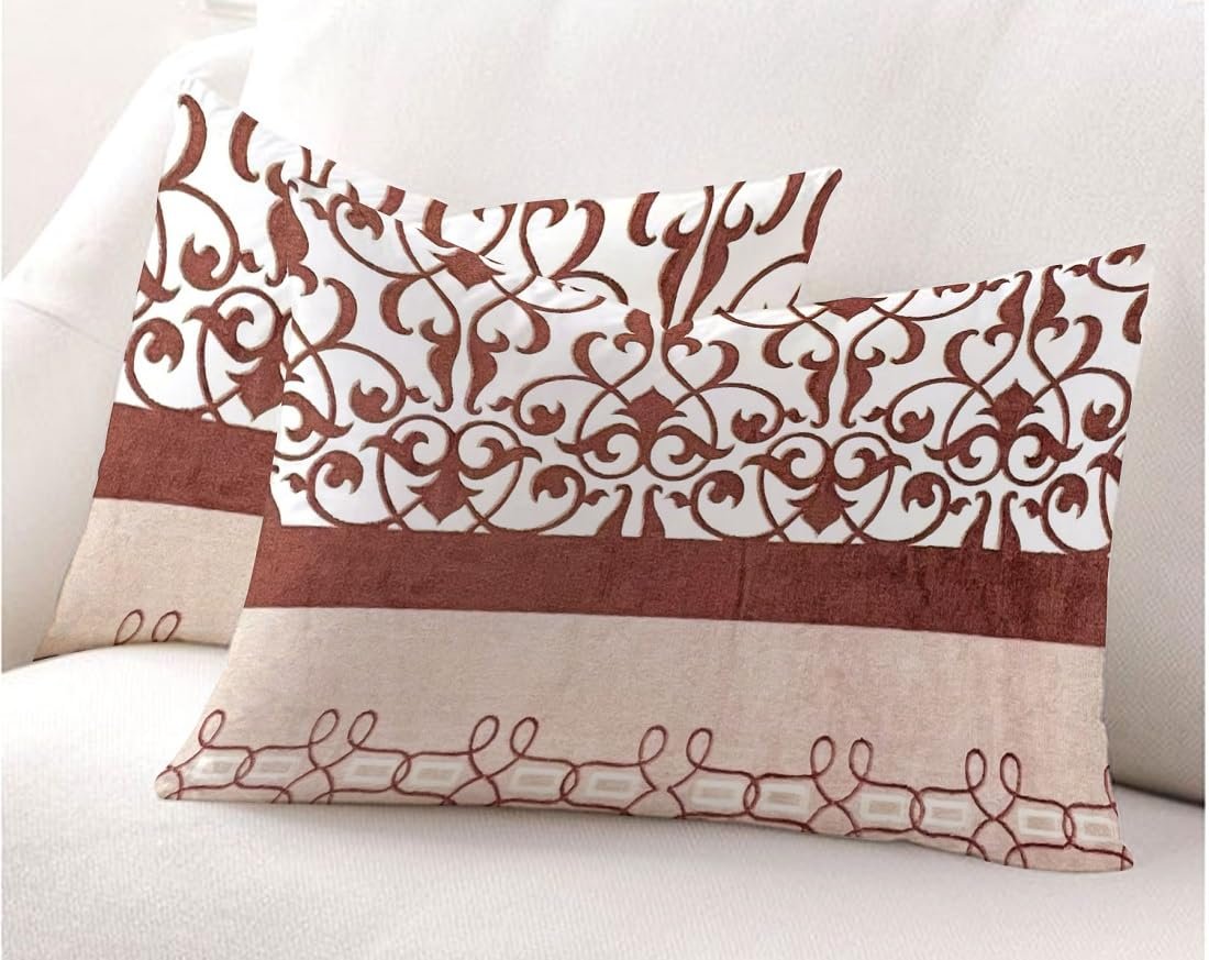 Winter Warm King Size Flat Double Bedsheet With 2 Pillow Cover (Peach)