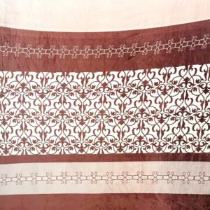 Winter Warm King Size Flat Double Bedsheet With 2 Pillow Cover (Peach)