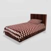 Winter Soft Warm Single Flat Bedsheet With 1 Pillow Cover (Brown)