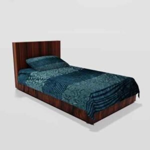 Winter Soft Warm Single Flat Bedsheet With 1 Pillow Cover (Green)