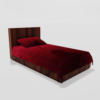 Winter Soft Warm Single Flat Bedsheet With 1 Pillow Cover (Maroon)