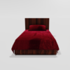 Winter Soft Warm Single Flat Bedsheet With 1 Pillow Cover (Maroon)