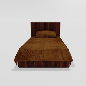 Winter Soft Warm Single Flat Bedsheet With 1 Pillow Cover (Mustard)