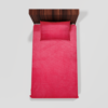 Winter Soft Warm Single Flat Bedsheet With 1 Pillow Cover (Salmon)