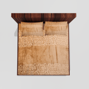 Winter Warm King Size Fitted Double Bedsheet With 2 Pillow Covers (Beige)