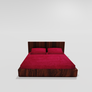 Winter Warm King Size Fitted Double Bedsheet With 2 Pillow Covers (Magenta)