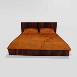 Winter Warm King Size Flat Double Bedsheet With 2 Pillow Cover (Brown)