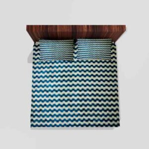 Winter Warm King Size Flat Double Bedsheet With 2 Pillow Cover (Green)