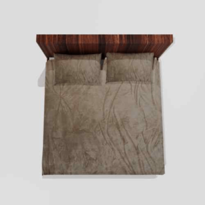 Winter Warm King Size Flat Double Bedsheet With 2 Pillow Cover (Grey)