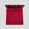 Winter Warm King Size Flat Double Bedsheet With 2 Pillow Cover (Magenta)