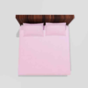 Winter Warm King Size Flat Double Bedsheet With 2 Pillow Cover (Pink)