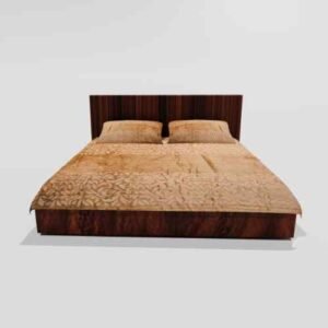 Winter Warm King Size Flat Double Bedsheet With 2 Pillow Cover (Yellow)