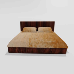 Winter Warm King Size Flat Double Bedsheet With 2 Pillow Cover (Yellow)