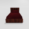 Winter Warm Soft Fitted Single Bedsheet With 1 Pillow Cover (Maroon)