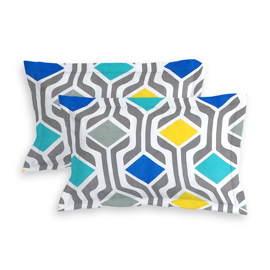 Elastic Fitted King Size Double Bed Sheet With 2 Pillow Covers (Brown)